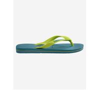 Tongs - Havaianas - Brasil Logo - Couleur amazonite blue - Confort et tendance - Mixte 39/40