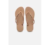 Havaianas Slim Logo Metallic Flip Flops Rose EU 37-38 Femme