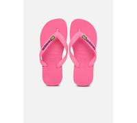 Tongs Havaianas KIDS HAV. BRASIL LOGO NEON pour 29 - 30 Rose