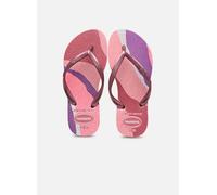 Havaianas Filles Slim Palette Glow Velvet Rose Tongs, Rose en velours., 23/24 EU