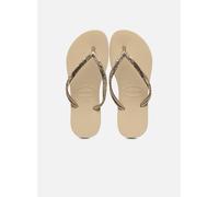 Tongs Havaianas Slim Glitter II W pour Femme 39 - 40 Or et bronze
