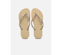 Tongs Havaianas Slim Metallic F pour Femme 35 - 36 Beige