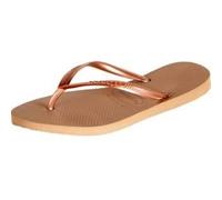 Tongs Havaianas Slim Rose Doré Mixte - Femme - Caoutchouc - Confort exceptionnel 39/40
