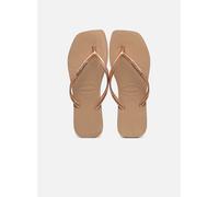Tongs Havaianas Slim Square Logo Metallic pour Femme 35 - 36 Rose