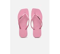 Tongs Havaianas Slim Square Logo Metallic pour Femme 37 - 38 Rose