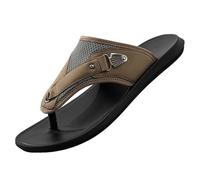 Tongs Homme Sandales à Bout Interdit Chaussures de Plage Été Antidérapantes Décontractées Extérieures Chaussons Légers Confortables pour Marche Quotidienne Voyage Vacances