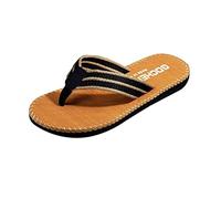 Tongs Hommes Femmes Classique Souple Tong Flip-Flops Antidérapante Été Sandales de Plage Pantoufles (50 EU, F Noir)