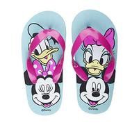 Tongs Minnie Mouse et Daisy - Turquoises et Roses - 32/33 - Fabrication 100% EVA - Claquettes pour Enfants - Produit Original Conçu en Espagne