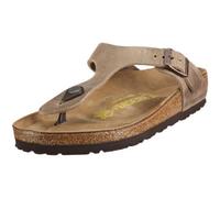 Tongs mixte adulte - BIRKENSTOCK - Gizeh Fettleder Art. Nr. 943811 - Cuir - Marron-TR-D4-2 - Beige - Basse 39