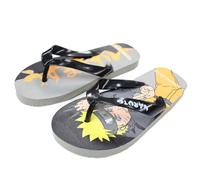 Tongs Naruto Shippuden - Tongs Naruto Shippuden (Noir, Système Taille Chaussures EU, Enfant de moins de 5 ans, Homme, Numérique (intervalle), Moyen, 33, 34)