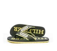 Tongs Noire/Jaune Homme Tommy Hilfiger Patch Beach 40