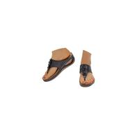 Tongs Orthopédiques Femme en Cuir Véritable avec Support de Voûte Plantair - Sandales d'Été Confortables à Semelle en Liège Naturel - Chaussures de Plage avec Plateau pour Fasciite Plantaire