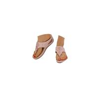 Tongs Orthopédiques Femme en Cuir Véritable avec Support de Voûte Plantair - Sandales d'Été Confortables à Semelle en Liège Naturel - Chaussures de Plage avec Plateau pour Fasciite Plantaire