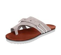 Tongs Orthopédiques Femme Été Confortable Sandales en Cuir avec Support de Orthopédique Tongs de Plage et Claquettes de Piscine Sandales Hallux Valgus Ventes Flash de Printemps Sabot Pas Cher
