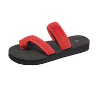 Tongs orthopédiques pour femme avec sangle correctrice d'oignon et semelle épaisse, Rouge, 37.5 EU