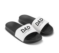 Tongs personnalisées pour papa à partir de l'année que vous voulez, cadeau pour papa pour la fête des pères ou un anniversaire, tongs émotionnelles pour papa, Noir , 36 EU