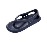 Tongs plates à chevrons pour homme et femme - Tongs d'été unisexes - Sandales de marche pour homme et femme - Pour l'été, la plage, la piscine, la maison, l'intérieur et l'extérieur, bleu, 8 UK