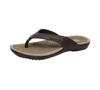 Tongs plates à chevrons pour homme - Tongs d'été unisexes - Sandales orthopédiques pour soutien de la voûte plantaire et confort - Plage piscine maison intérieur extérieur, marron, 39 2/3 EU