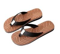 Tongs plates avec soutien de la voûte plantaire confortable - Tapis de yoga - Sandales tendance pour l'été, la plage, les voyages, la marche, la fasciite plantaire, l'intérieur et l'extérieur, marron