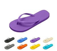 Tongs plates pour femme - Pour l'été - Décontractées - Pour la plage - Antidérapantes - Douces - Robuste et confortable - Pour la plage - Légères, lilas, 43 EU