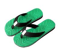 Tongs plates pour homme - Pour l'été - Antidérapantes - Légères - Confortables - Pour l'intérieur et l'extérieur - Pour la plage, la piscine, vert, 38 EU