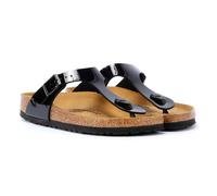 Tongs pour enfant Birkenstock GIZEH KIDS Noir en cuir et caoutchouc 36