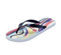 Tongs pour femme avec 111 sandales à bout clip pour femme - Tongs de plage en gelée - Pour étudiants et étudiants - Sandales plates d'été pour intérieur et extérieur - Vacances d'été, Noir , 38 EU