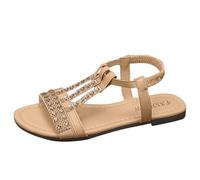 Tongs pour femme : bande élastique Slingback Chaussures de plage Boho Tongs d'été à semelles souples Chaussures d'été élégantes belles filles grandes tailles plates femmes