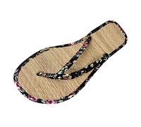 Tongs Pour Femme - Sandales d'Été - Espadrilles en Paille - Bout Ouvert Respirantes - Pantoufles Pour la Piscine et la Plage