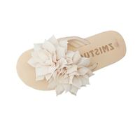 Tongs pour Femmes Sliders De Fleurs 3D Séchage Rapide Pantoufle Bout Ouvert Antidérapantes Pantoufles Douche À Enfiler Respirant Pied Large Chaussons pour Vacances Marche