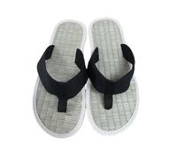 Tongs pour homme 43 Semelle en cuir : pantoufles en cuir pour homme avec semelle intérieure Sandales à semelle souple Sandales de plage tendance Espadrilles confortables Sandales de paille résistantes