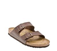 Tongs pour homme Birkenstock ARIZONA en daim, synthétique et caoutchouc - Marron 39