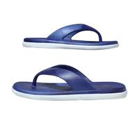 Tongs pour homme - Chaussons douillets pour homme - Unisexe - Chaussures de sport antidérapantes - Sandales de plage - Sandales unisexes avec orteils à clip, bleu, 40 EU