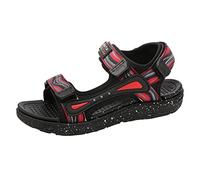 Tongs pour petite fille - Sandales d'été tendance respirantes à semelle épaisse - Légères et souples - Sandales pour enfants, Rouge, 10.5 UK Child 3X-Narrow