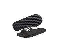 PUMA Mixte Purecat Slide Sandal, Black-White, 43 EU