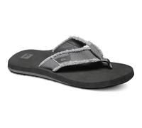 Tongs - Quiksilver - Monkey Abyss - Gris - Homme - Dessus en toile effilochée 43