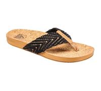 Tongs - Reef - Cushion Strand - Femme - Noir - Marron clair - Plastique recyclé 36