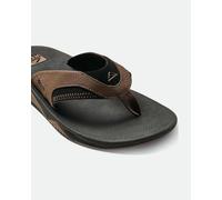 Reef Claquettes Fanning pour hommes - Noires et brunes - Neuves