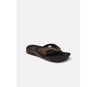 Reef Claquettes Fanning pour hommes - Noires et brunes - Neuves