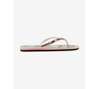 ROXY Tongs 'PORTOFINO III' vert / rose clair / noir / blanc, Taille 38