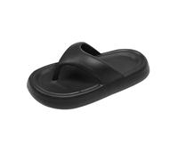 Tongs tendance pour femme - En EVA - Épais - Antidérapants - Souple - Pour l'extérieur, la plage, la piscine, l'été - Pour l'intérieur et l'extérieur - Vacances d'été, Noir , 37 EU
