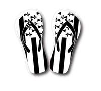 Tongs Thong drapeau Breizh Bretagne 2275 autocollant sticker - Taille : 17 cm