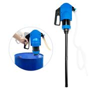 TONGTONGFA Pompe à tambour à levier, pompe manuelle pour eau/essence/liquides à faible concentration/produits chimiques agricoles, pompe à siphon de 1,9 m avec tuyau ondulé de 2 m