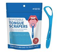 Tongue Cleaner Kit, 36 Pieces Scraper, Non-Slip Tongue Scraper with Portable Design, Brush Tools with Sturdy Material, Mouth Care Set, for Family Friends Boy Girl Colleagues Birthday