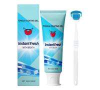 Tongue Cleanser Gel, Soft Brush Bad Breath Removal Solution, Deep Cleaning Mouth Care Gel Formula, Daily Freshness Hygiene Support, Compact Travel Friendly Care Kit, Everyday Use for Breath