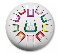 Tongue drum 11 notes blanc