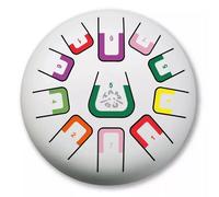 Tongue drum 11 notes blanc