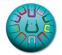 Tongue drum 11 notes bleu turquoise