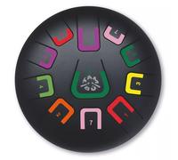TAMBÚ Tambour en acier 8" 11 notes Handpan Instrument à percussion métallique Noir mat