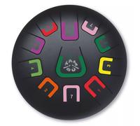 TAMBÚ Tambour en acier 8" 11 notes Handpan Instrument à percussion métallique Noir mat